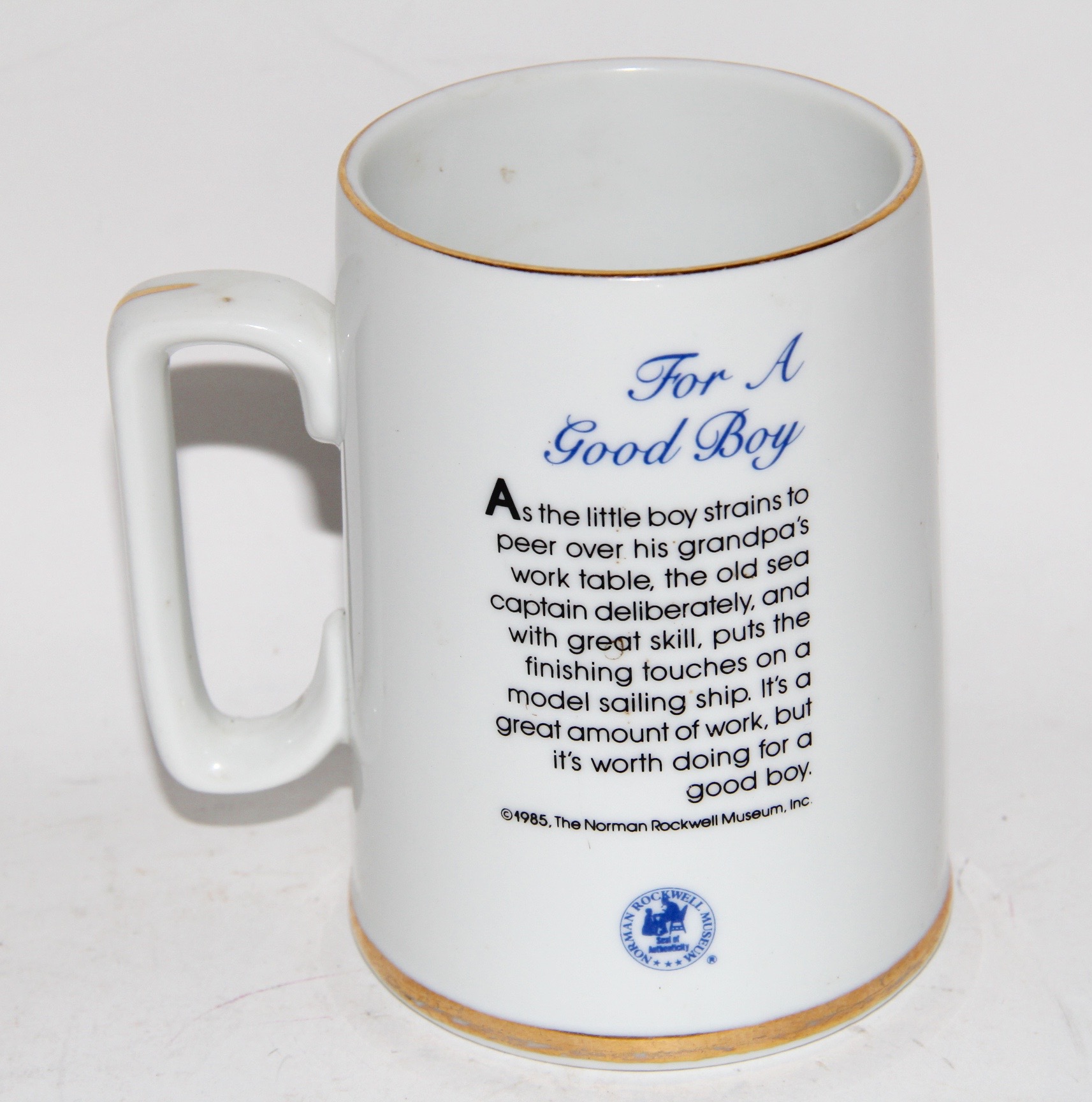 1980s Norman Rockwell Museum Collection Mugs