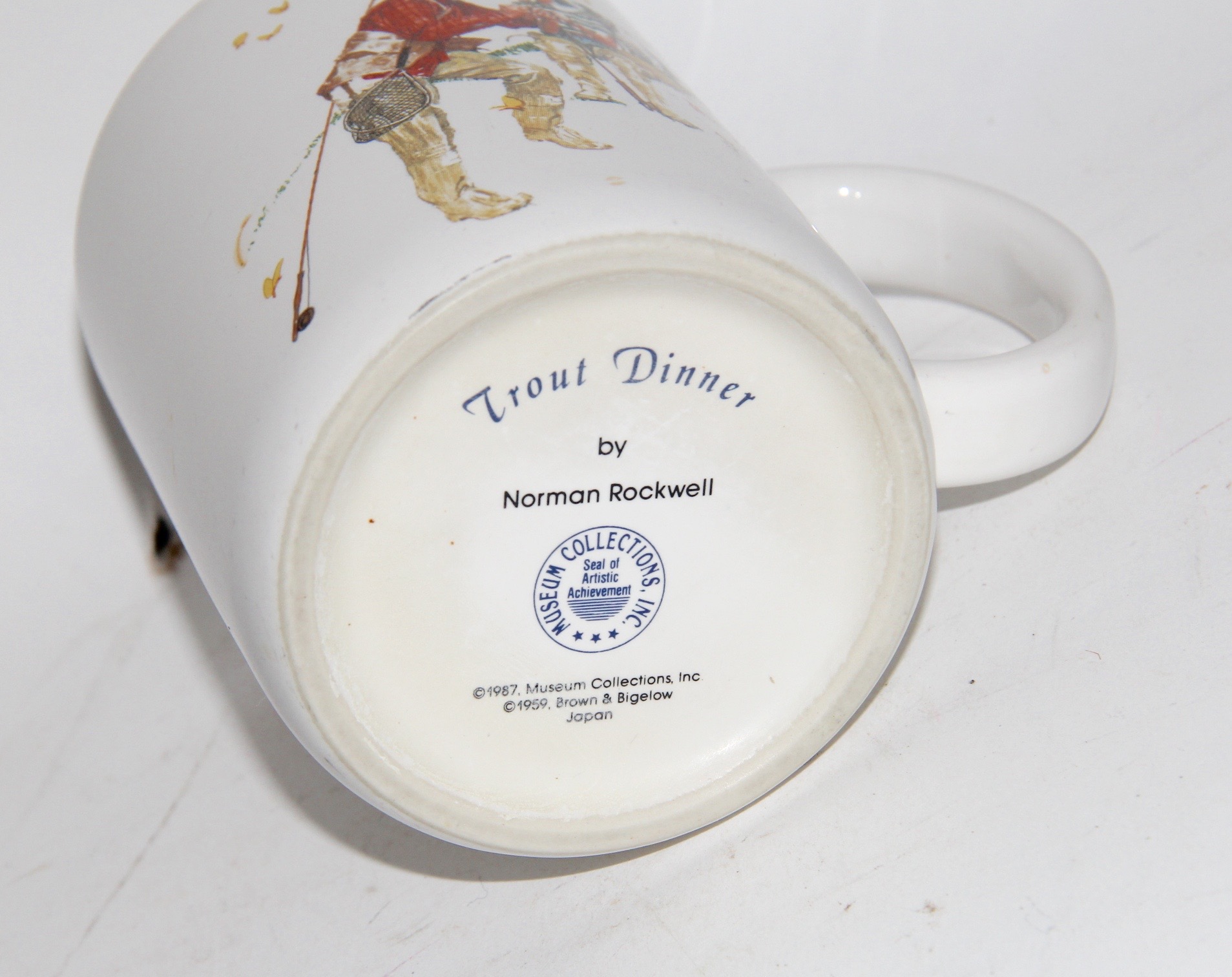 1980s Norman Rockwell Museum Collection Mugs