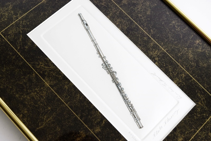 Eight Bailey Tidwell Musical Instrument Prints, Signed, Numbered and Beautifully Framed