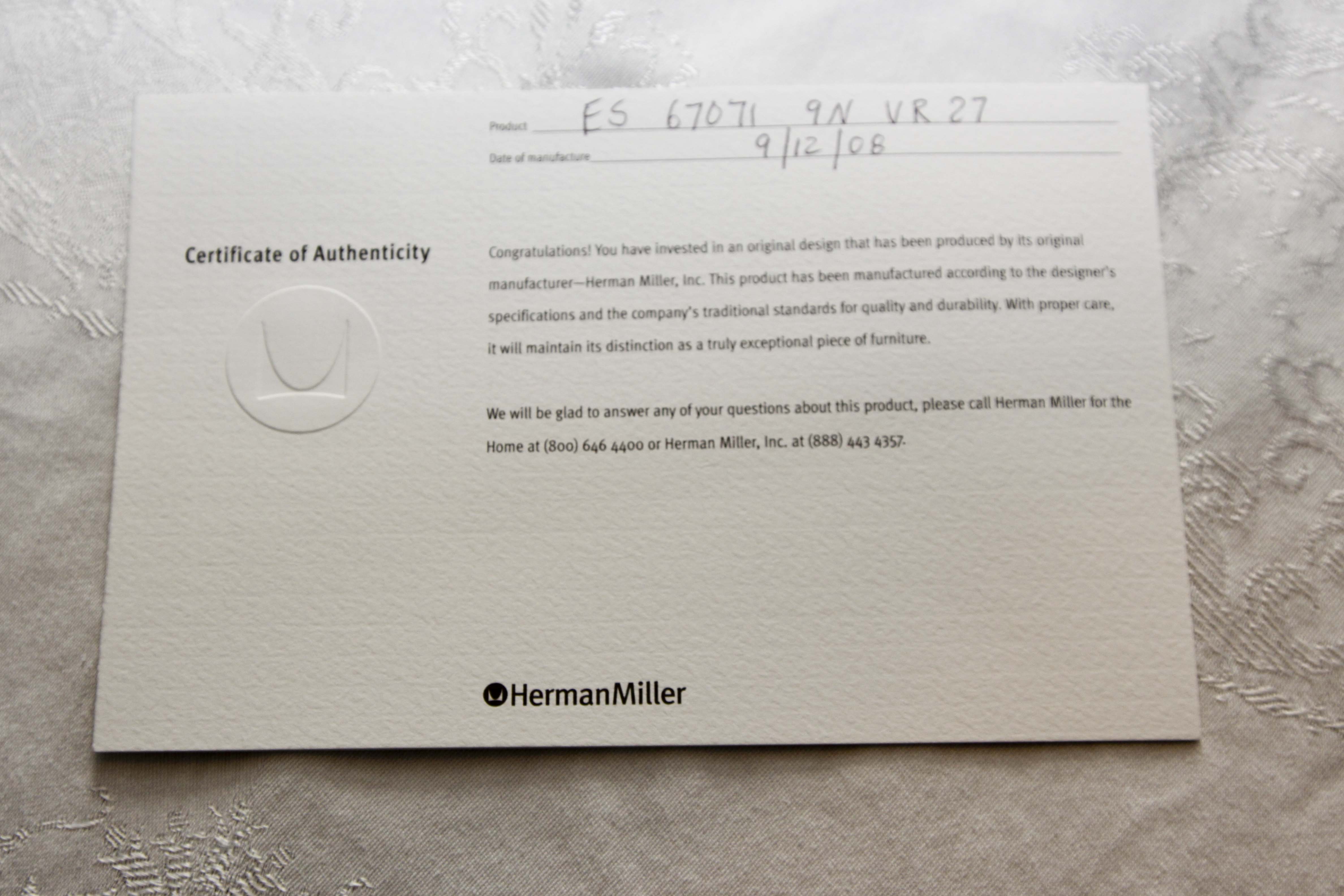 Charles Eames for Herman Miller New Lounge Chair and Ottoman