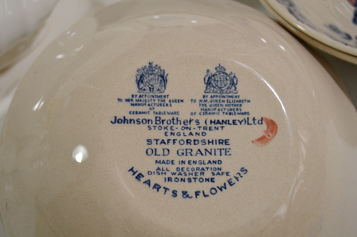 Blue and White China and Corning Ware Coffee Pot