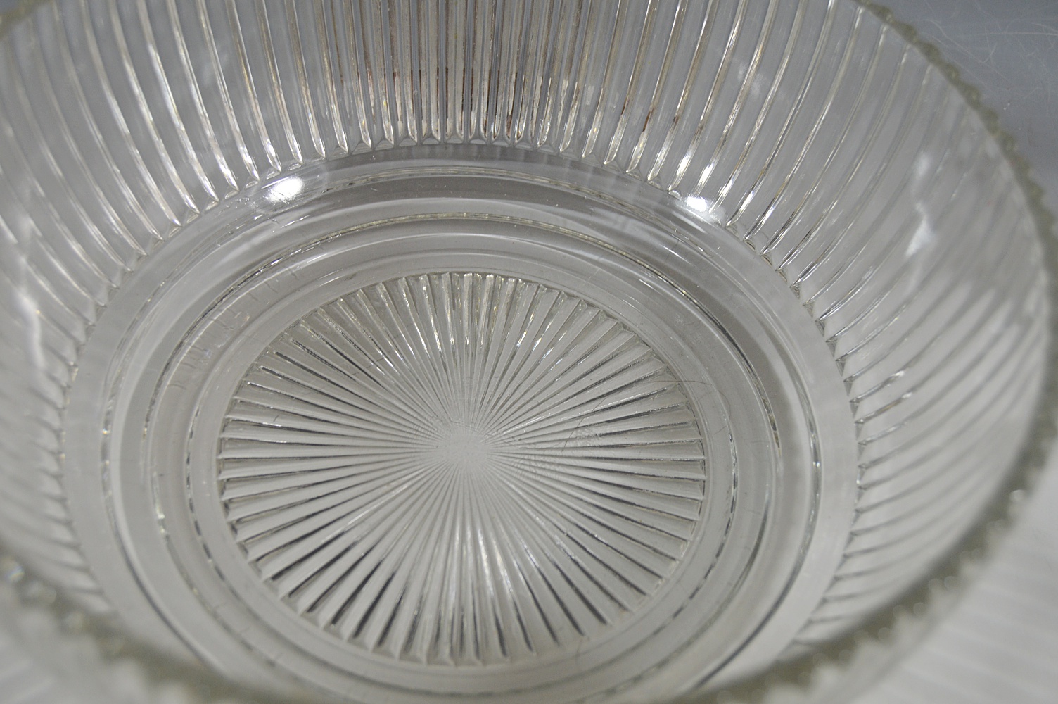 Pressed Glass with Crystal Irish Coffee Set