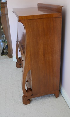 Antique Walnut Veneer Secretary