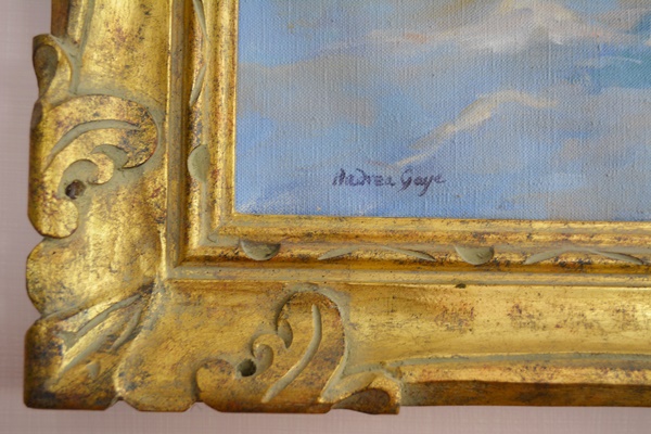 Andrea Gaye "Filling the Moat" Original Figurative Oil Painting