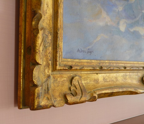 Andrea Gaye "Filling the Moat" Original Figurative Oil Painting