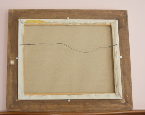 Andrea Gaye "Filling the Moat" Original Figurative Oil Painting