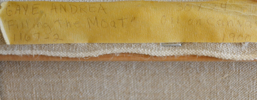 Andrea Gaye "Filling the Moat" Original Figurative Oil Painting