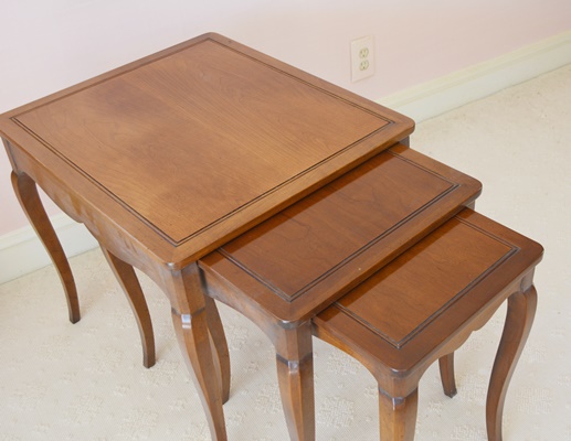 Heritage Fruitwood Nesting Tables