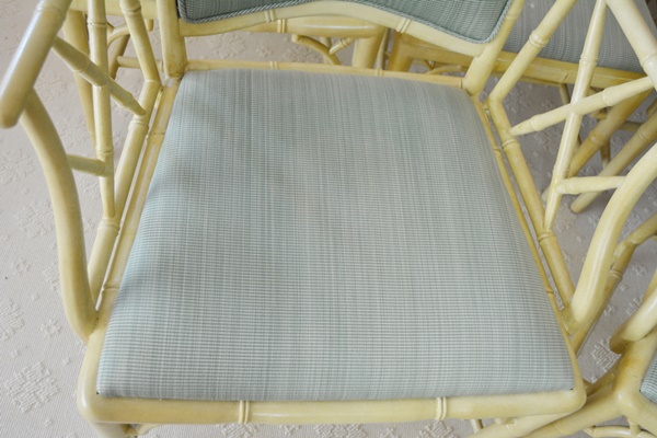 Eight Bamboo Style Dining Chairs