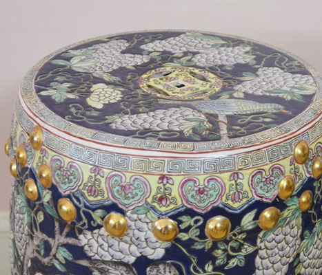 Pair of Chinese Ceramic Stools