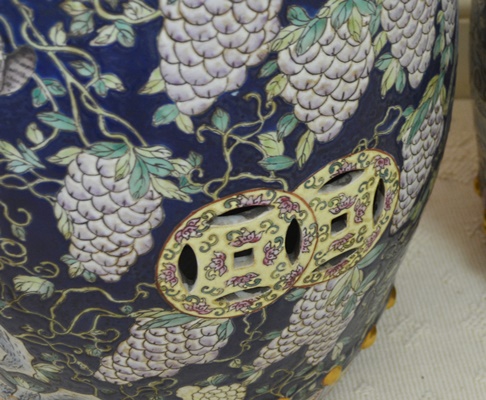 Pair of Chinese Ceramic Stools