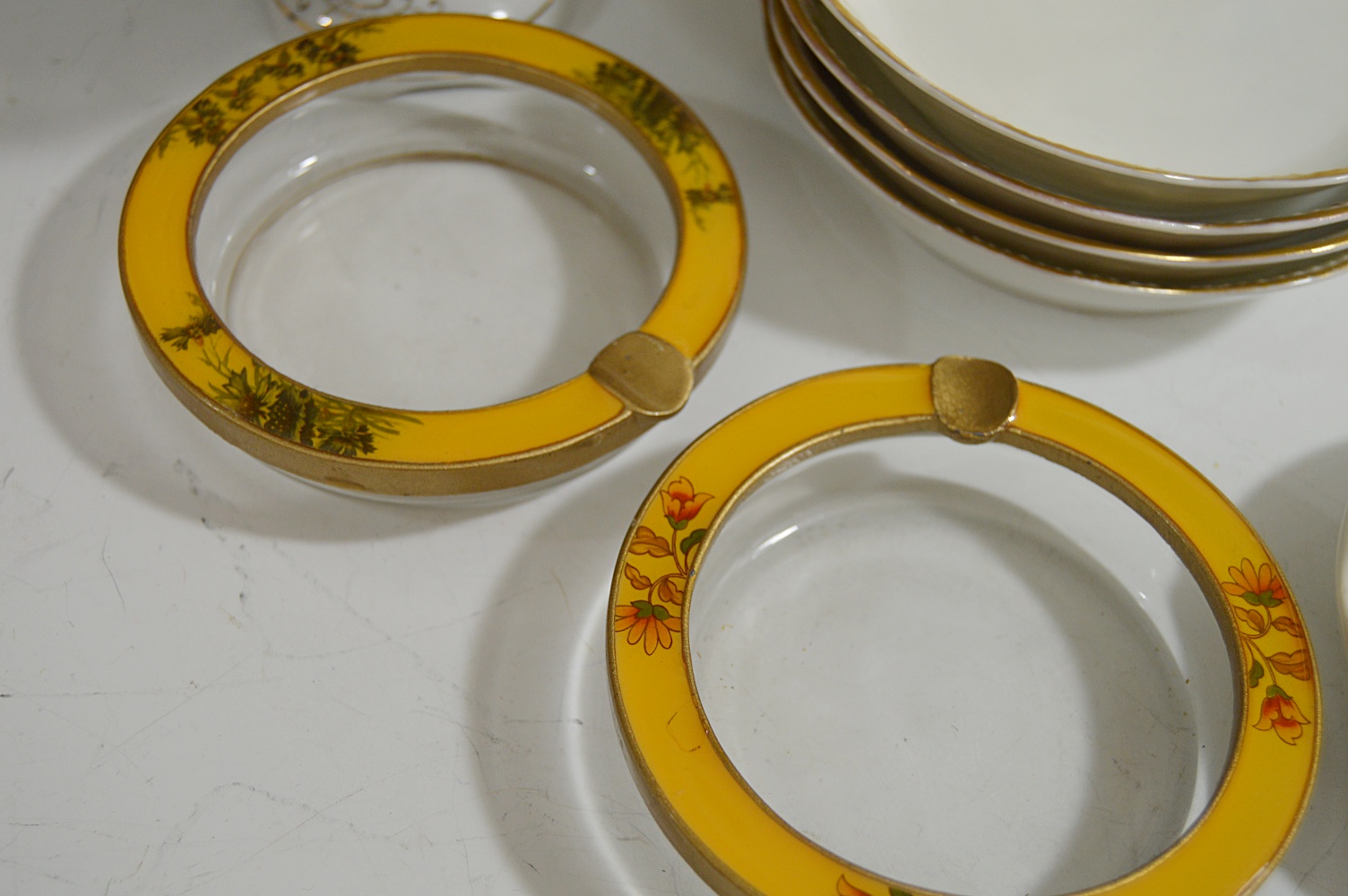 Vintage Souvenir China with Chessie Ashtray and Limoges Bowls