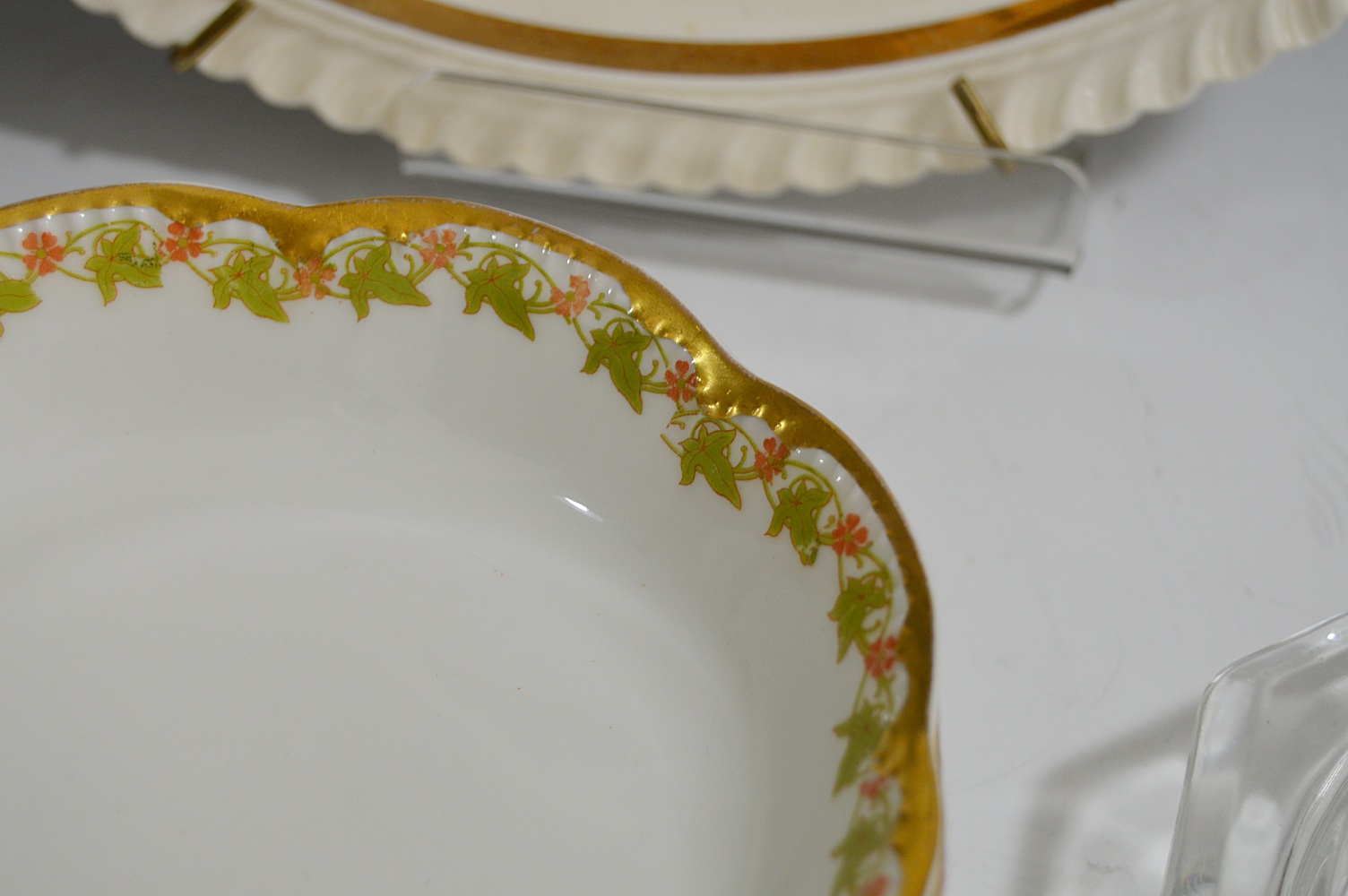 Vintage Souvenir China with Chessie Ashtray and Limoges Bowls