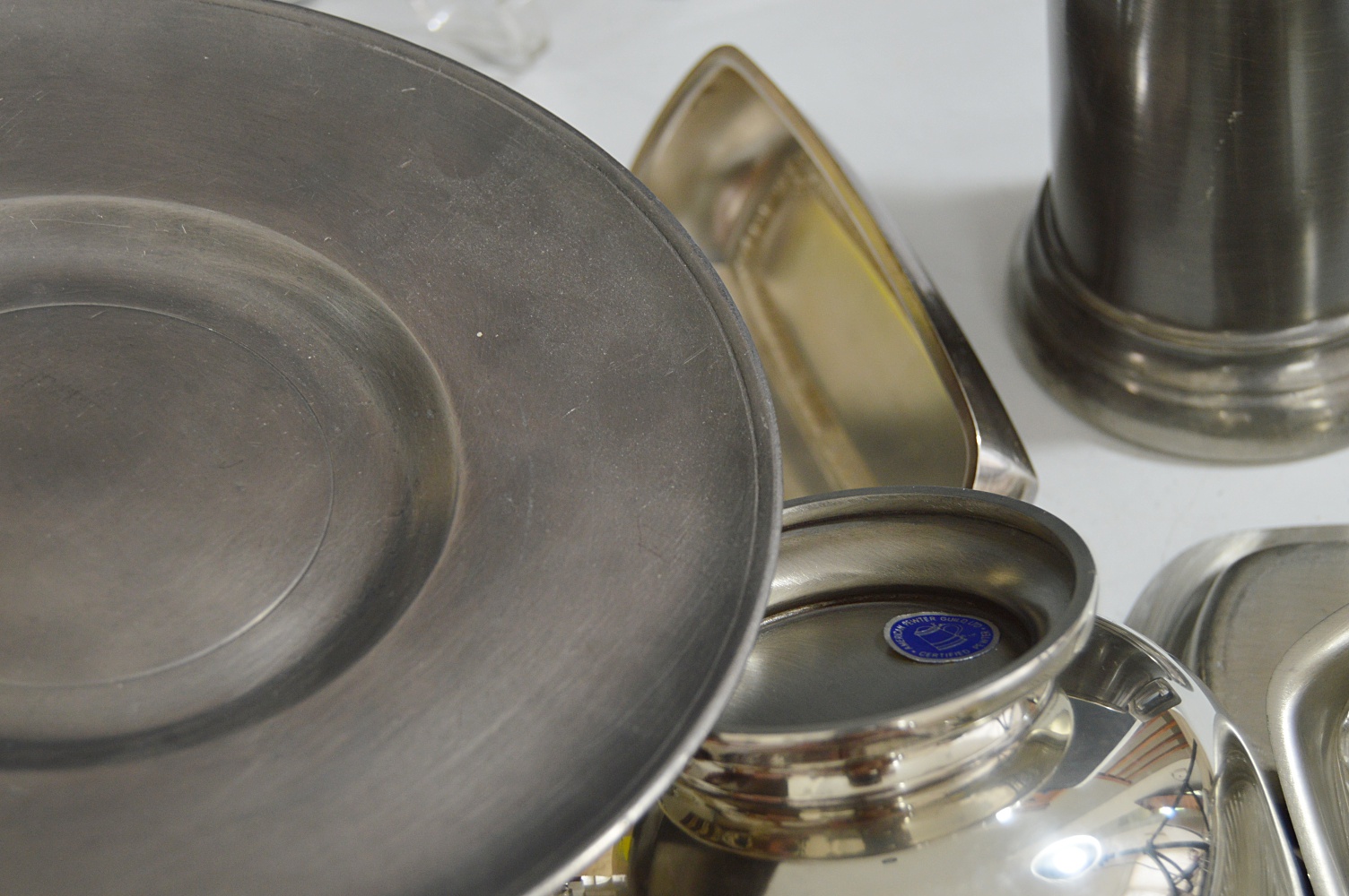 Selection of Pewter and Silver Plated Pieces