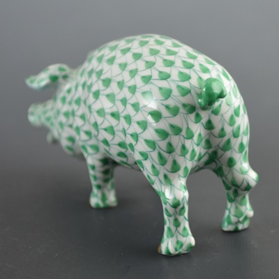 Herend Pig Porcelain Figurine