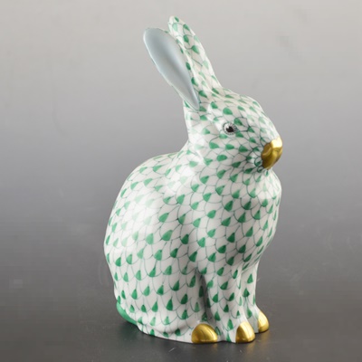 Herend Rabbit Porcelain Figurine