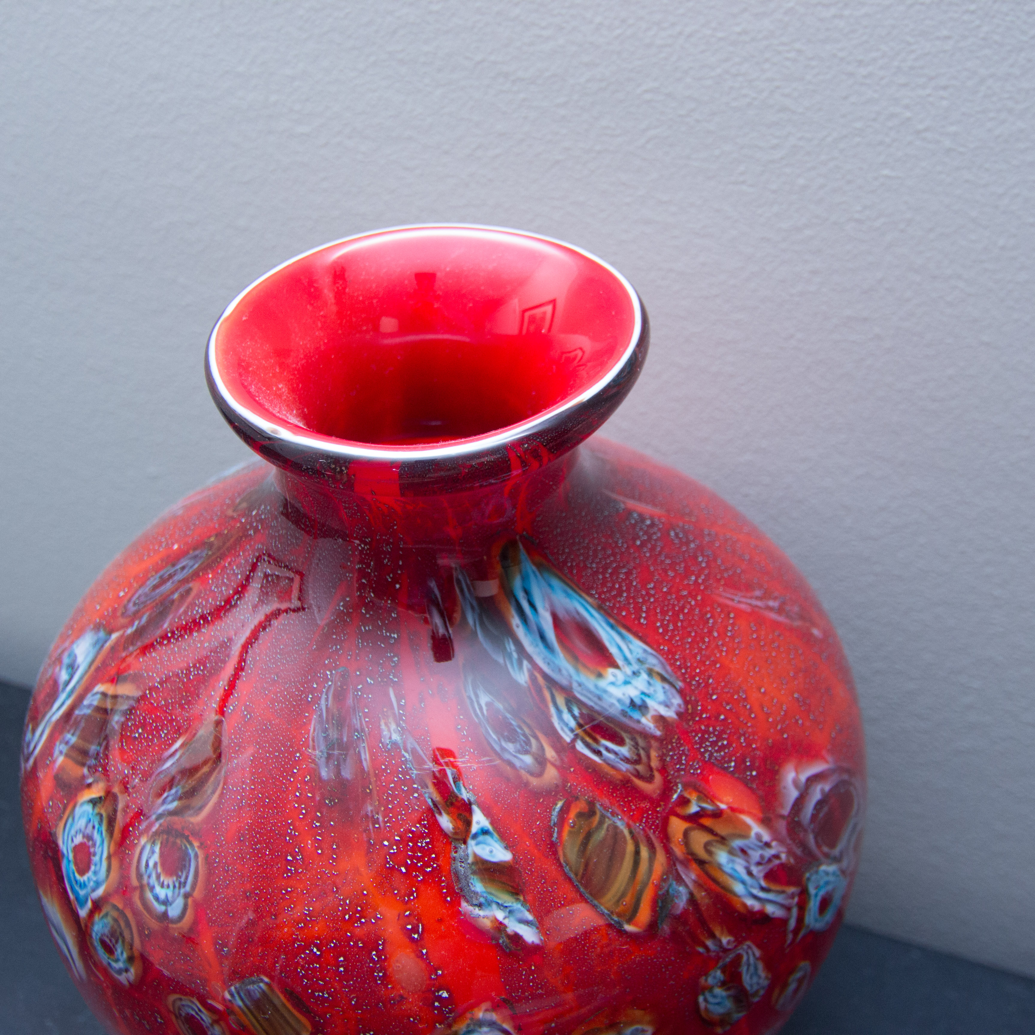 Elegant Colored Glass Vase