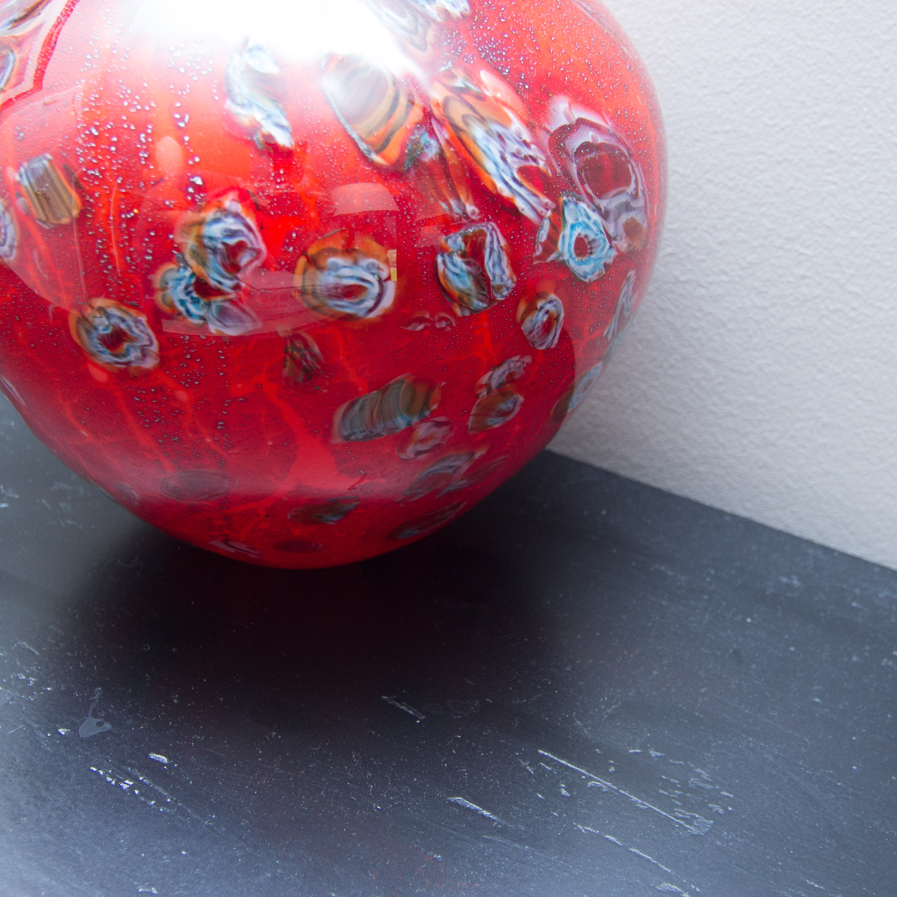 Elegant Colored Glass Vase