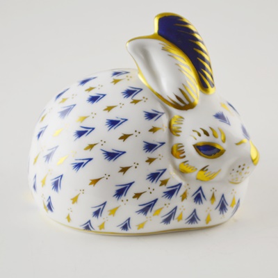 Royal Crown Derby China Bunny Figurine
