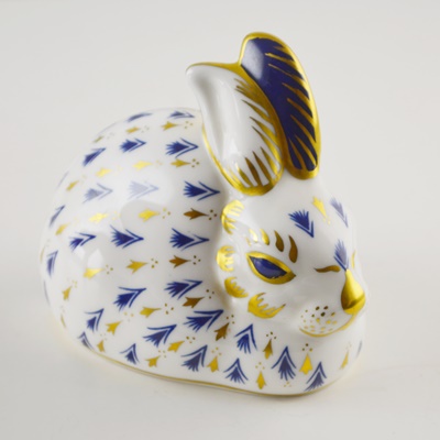Royal Crown Derby China Bunny Figurine