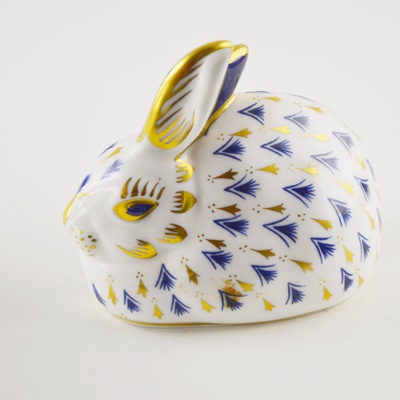 Royal Crown Derby China Bunny Figurine
