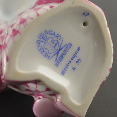 Herend Baby Elephant Porcelain Figurine