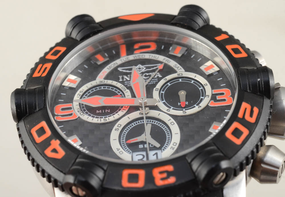 Men's Invicta Sea Hunter Model 12257 Chronograph Watch with Diver Case