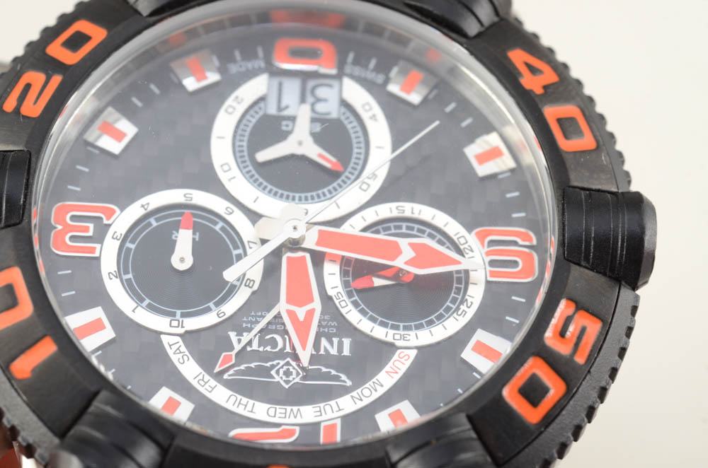 Men's Invicta Sea Hunter Model 12257 Chronograph Watch with Diver Case