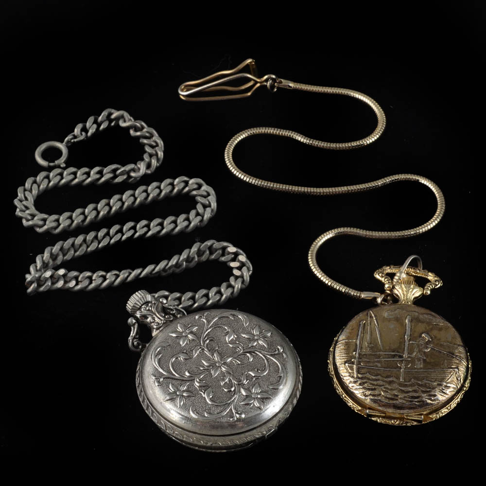 Two Pocket Watches Westclox and Unitron