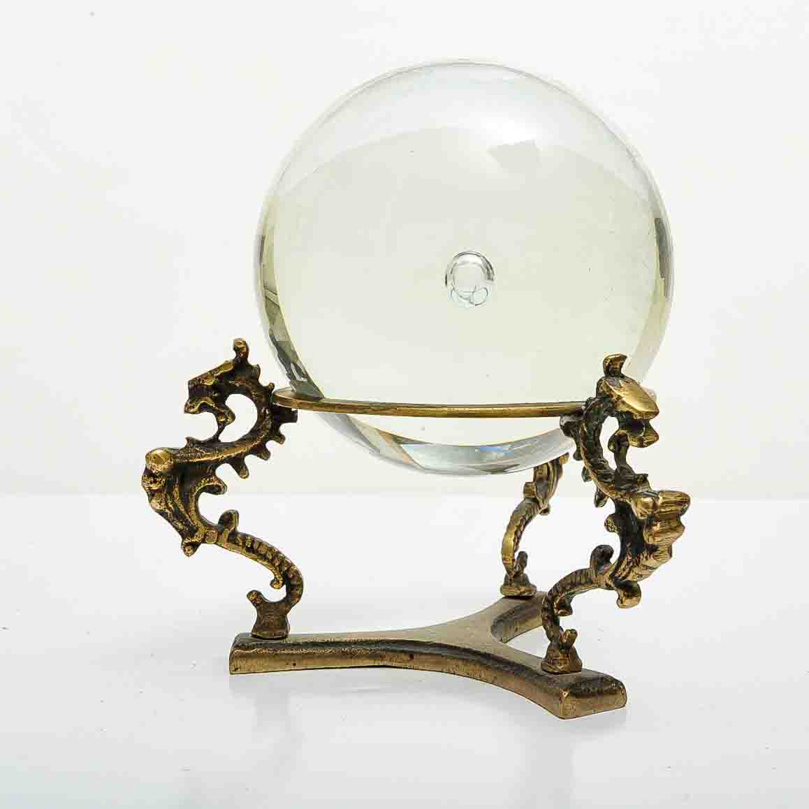 Glass Sphere on Dragon Stand