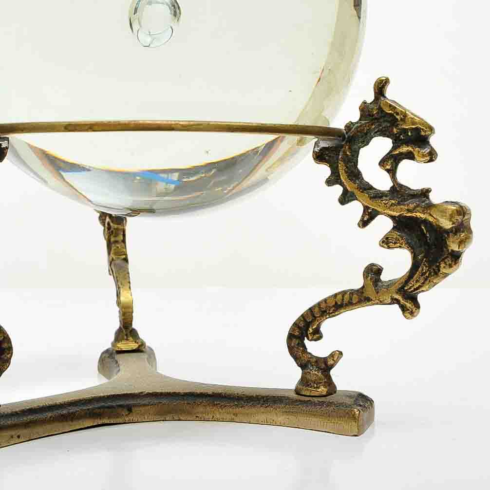 Glass Sphere on Dragon Stand