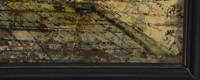 Tosi Signed Original Oil Painting of Cityscape