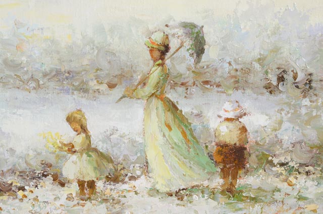 Henri DuBois Impressionist Oil on Canvas