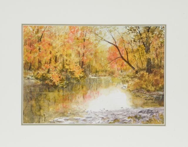 Emerick C. Malagorski Original Watercolor Landscape