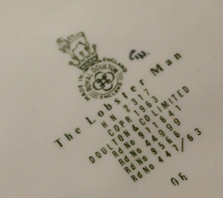 Royal Doulton "The Lobster Man" Porcelain Figurine