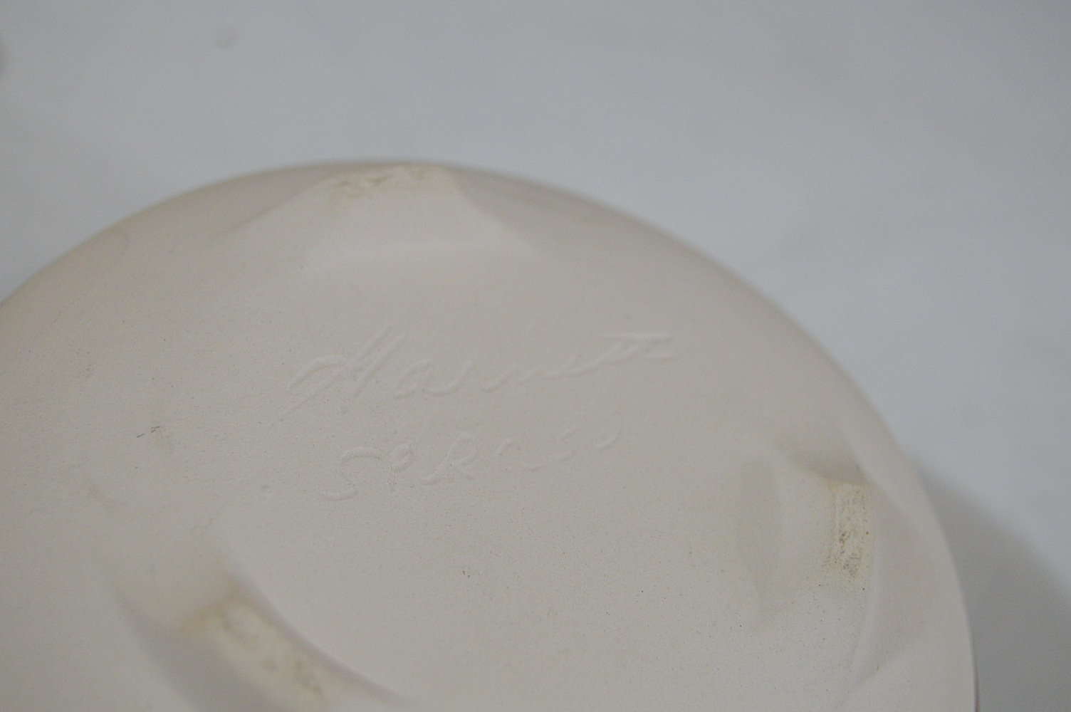 Pottery Group and Alabaster Horse Head Bookends