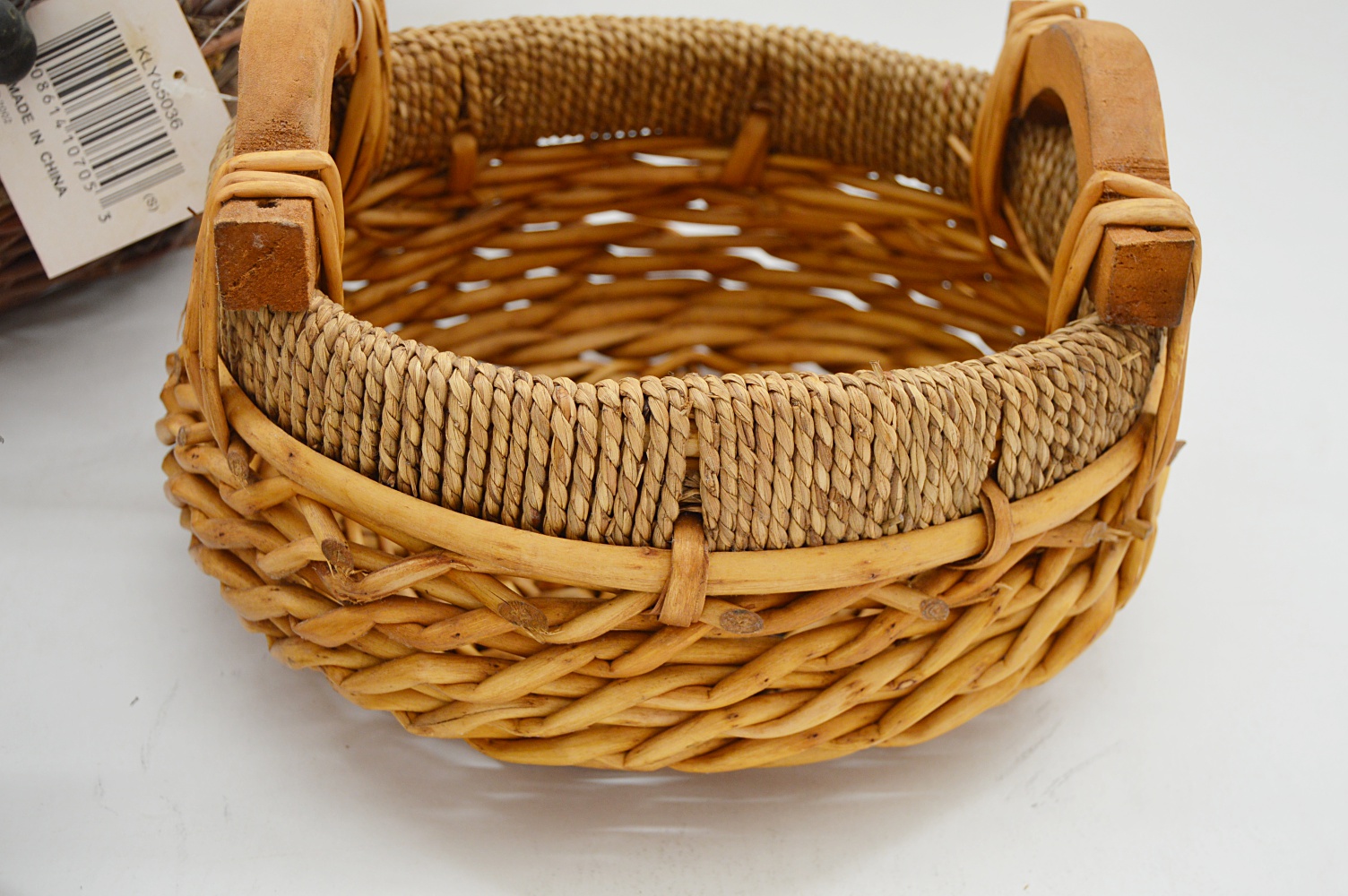 Baskets and Wooden Bird House