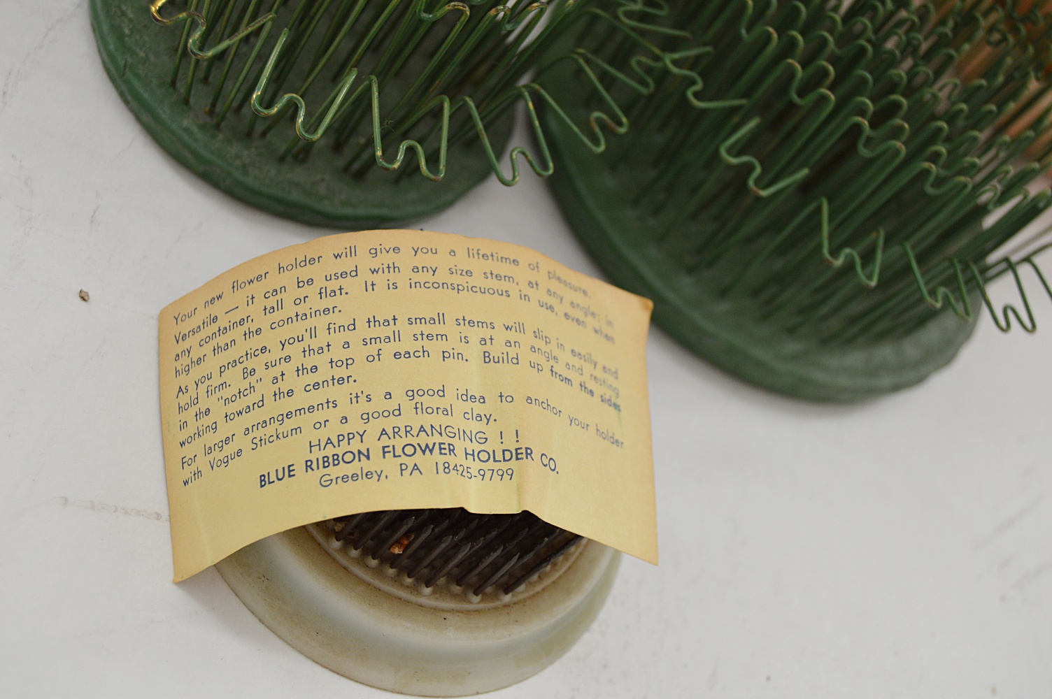 Vintage Vases and Flower Pots, Metal Flower Frogs