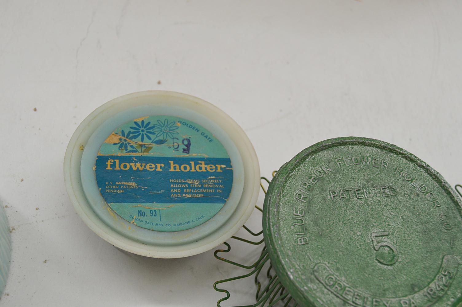 Vintage Vases and Flower Pots, Metal Flower Frogs