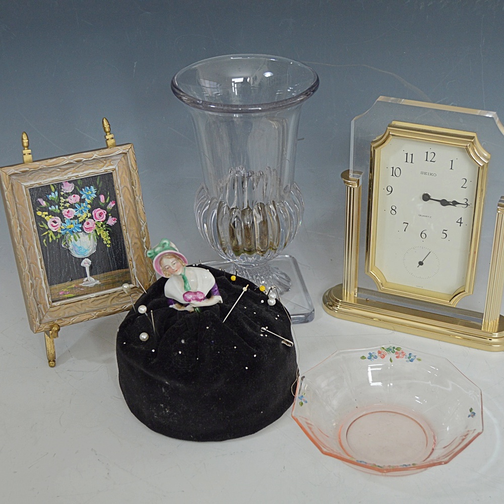 Vintage Collectibles, Original Painting, Seiko Clock