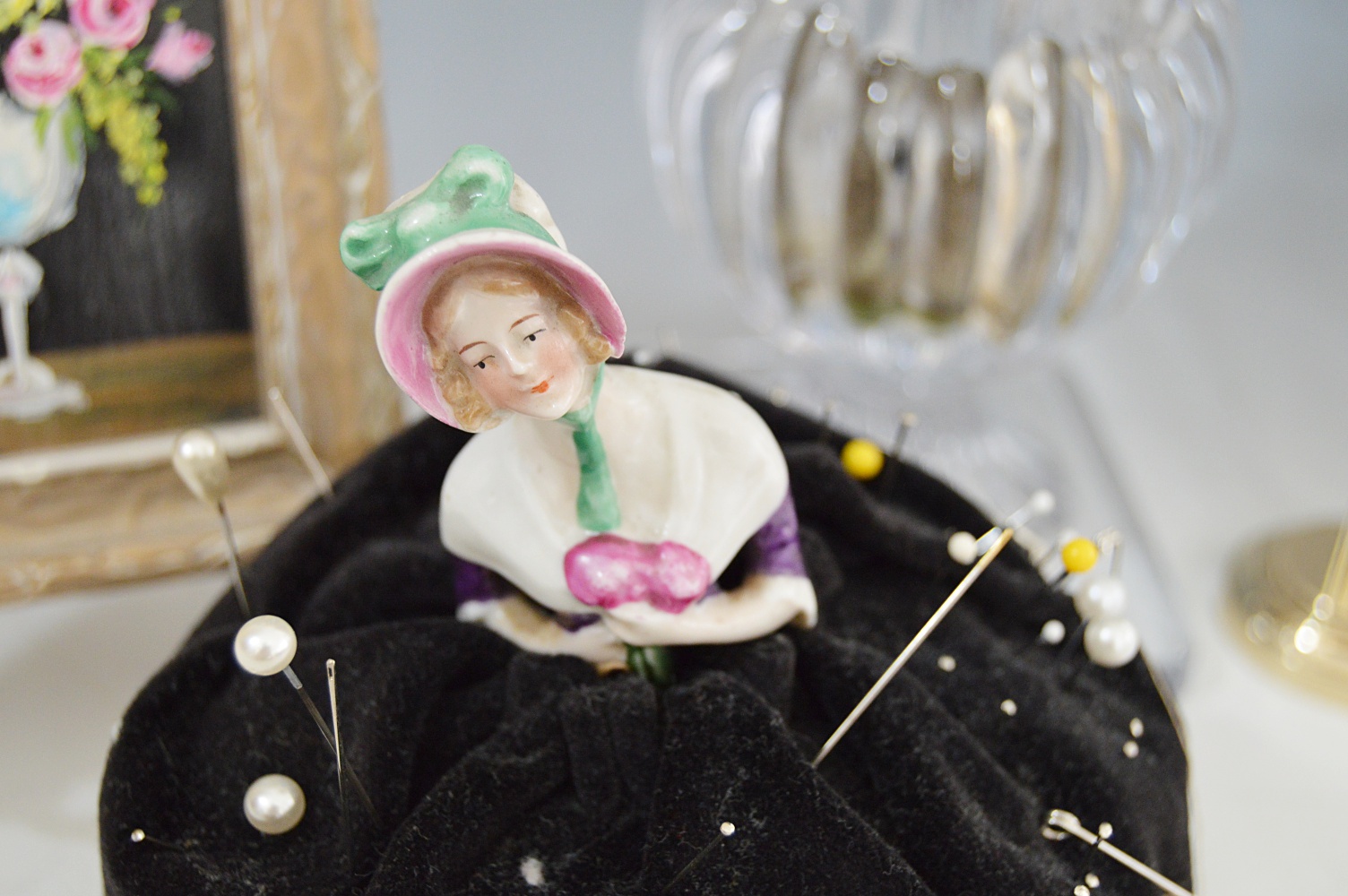 Vintage Collectibles, Original Painting, Seiko Clock