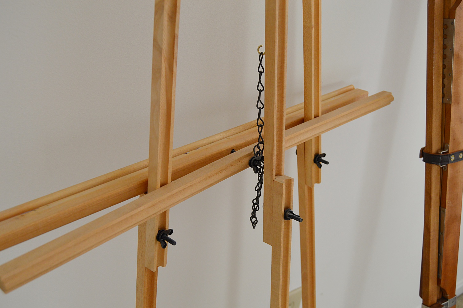 Pair of Wooden Artist's Easels and Picture Frames