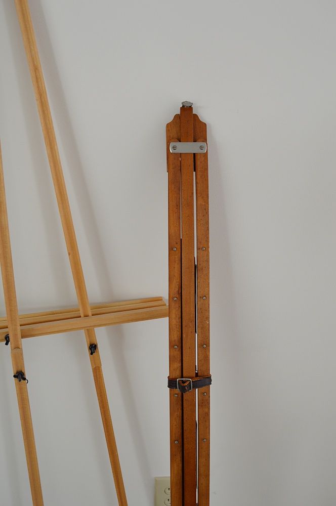 Pair of Wooden Artist's Easels and Picture Frames