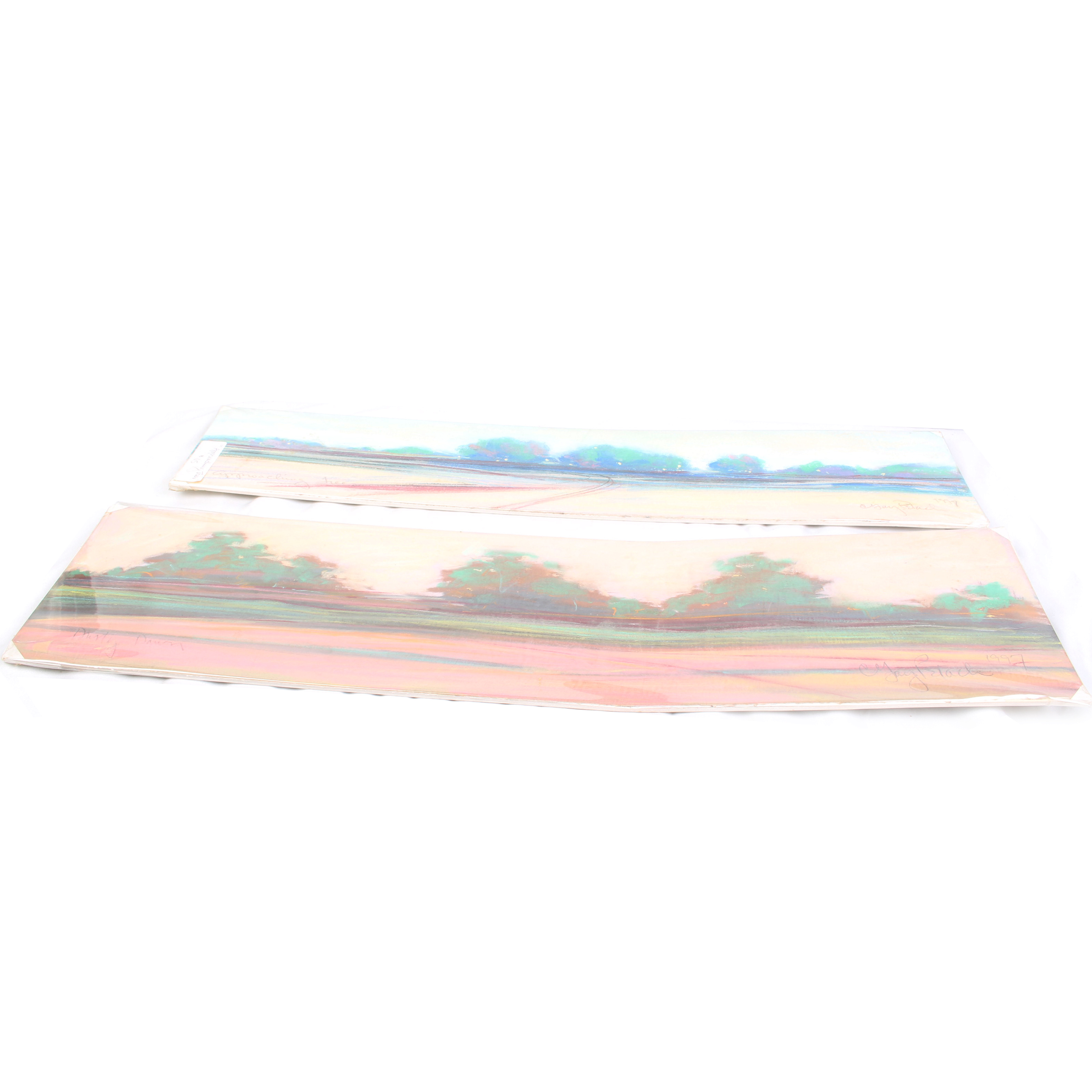 Pair of Pastel Drawings by Gay Petach