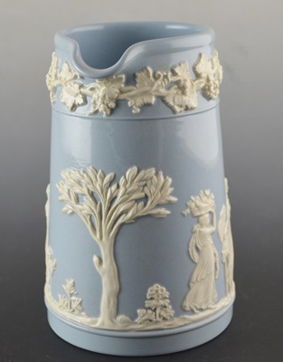 Wedgwood Etruria & Barlaston Blue Queensware Pitcher/Jug
