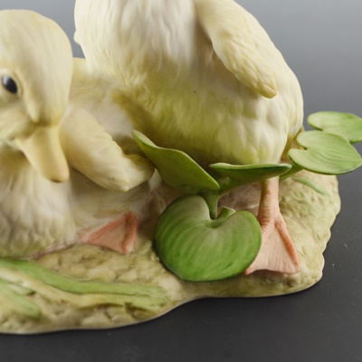 Cybis Ducklings Buttercup and Daffodil Porcelain Figurine