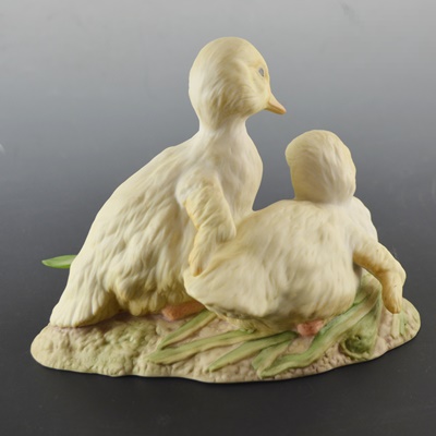 Cybis Ducklings Buttercup and Daffodil Porcelain Figurine