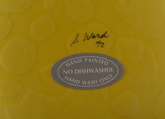 Moorcroft Art Pottery Bowl and Artist Signed S. Ward Plate