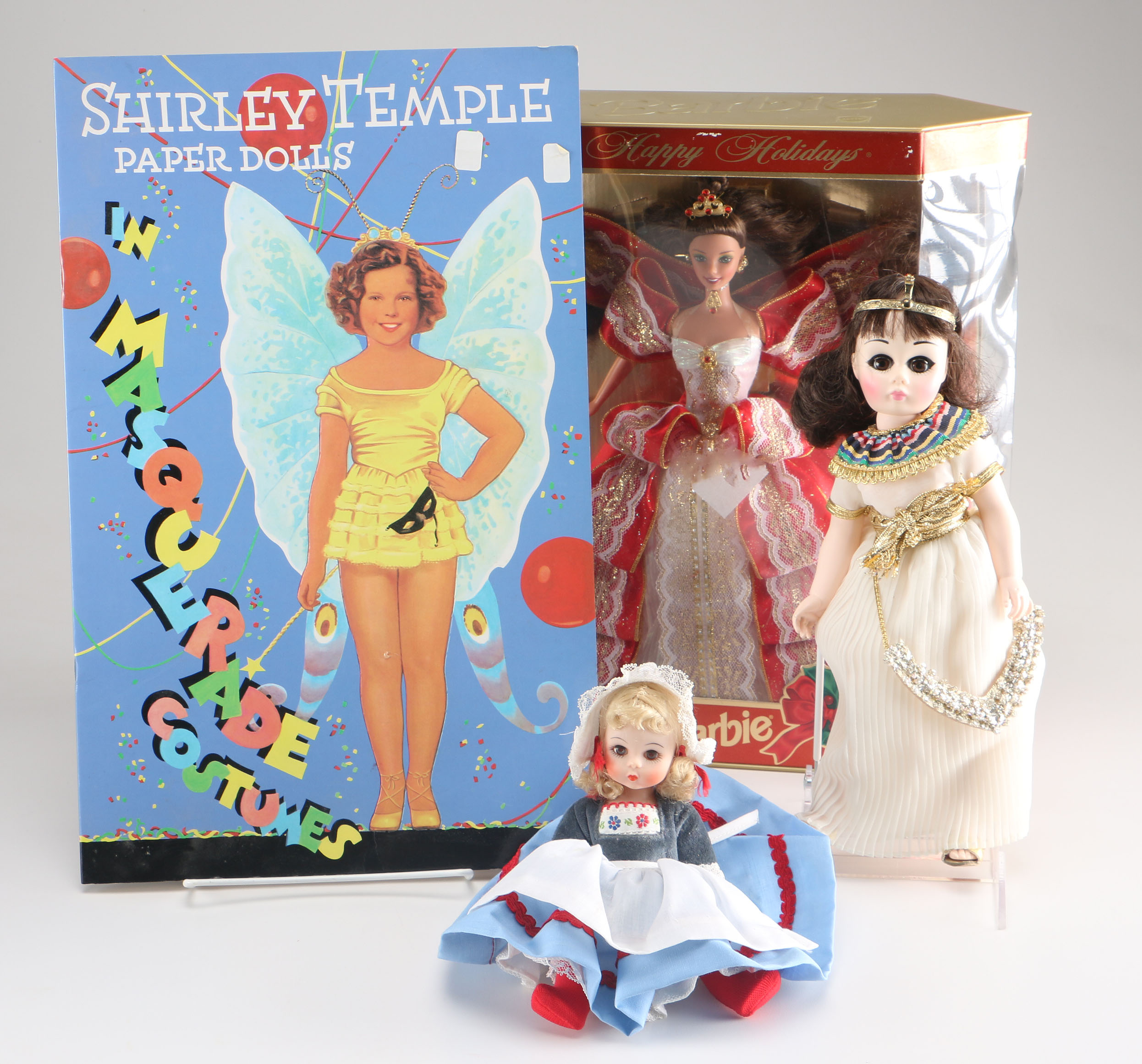 Collection of Dolls Including Barbie and Shirley Temple