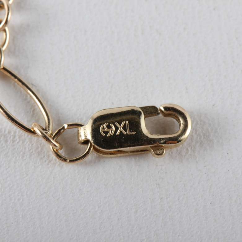 Na Hoku 14k Yellow Gold Hibiscus Flower Bracelet